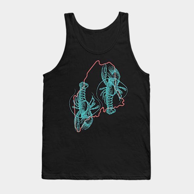 Maine Lobster WPH MEDIA Tank Top by WPHmedia